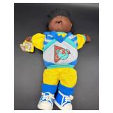 Cabbage Patch Kid - Coleco - Designer Line - African American - Crew Cut - Black Hair - Brown Eyes - Dimples - Missing Pacifier - No Box