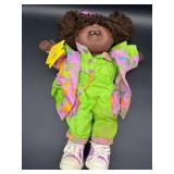 Cabbage Patch Kid - Coleco - Designer Line - African American - Brown Hair - Brown Eyes - Girl - Teeth - No Box