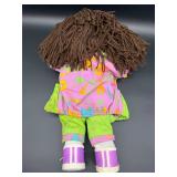 Cabbage Patch Kid - Coleco - Designer Line - African American - Brown Hair - Brown Eyes - Girl - Teeth - No Box