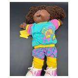 Cabbage Patch Kid - Coleco - Designer Line - African American - Brown Hair - Brown Eyes - Girl - Dimples - Missing Pacifier - No Box