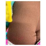 Cabbage Patch Kid - Coleco - Designer Line - African American - Brown Hair - Brown Eyes - Girl - Dimples - Missing Pacifier - No Box