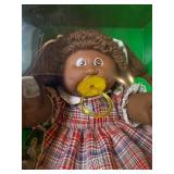 Cabbage Patch Kid - Tsukuda - Coleco - 1985 - African American - Double Ponytail - Brown Hair - Brown Eyes - Girl - Dimples & Pacifier - MIB