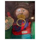 Cabbage Patch Kid - Coleco - 1985 - African American - Double Ponytail - Brown Hair - Brown Eyes - Girl - Dimples & Pacifier - MIB