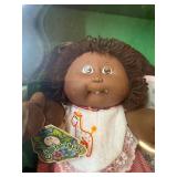 Cabbage Patch Kid - Coleco - 1985 - African American - Double Ponytail - Brown Hair - Brown Eyes - Girl - Dimples & Tooth - MIB