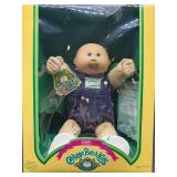 Cabbage Patch Kids - Coleco - 1985 - Bald - Blue Eyes - Dimples - MIB - Overalls