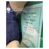 Cabbage Patch Kids - Coleco - 1985 - Bald - Blue Eyes - Dimples - MIB - Overalls