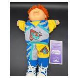 Cabbage Patch Kid - Designer Line - Coleco - Spike Hair - Orange Hair - Blue Eyes - Boy - No Dimple - Teeth - No Box