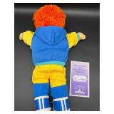 Cabbage Patch Kid - Designer Line - Coleco - Spike Hair - Orange Hair - Blue Eyes - Boy - No Dimple - Teeth - No Box