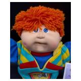 Cabbage Patch Kid - Designer Line - Coleco - Spike Hair - Orange Hair - Blue Eyes - Boy - One Dimple - Teeth - No Box
