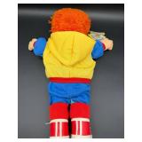Cabbage Patch Kid - Designer Line - Coleco - Spike Hair - Orange Hair - Blue Eyes - Boy - One Dimple - Teeth - No Box