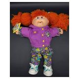 Cabbage Patch Kid - Designer Line - Coleco - Double Ponytail - Orange Hair - Violet Eyes - Girl - Dimples - No Box