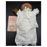 Cabbage Patch Kid - Premie - 1984 - Coleco - African American - Bald w/ Brown Top Curl - Brown Eyes - Boy - 1 Dimple - with Box