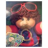 Cabbage Patch Kid - Coleco - 1985 - Loop - Auburn - Brown Eyes - Boy - Dimples & Pacifier - Sunglasses - MIB