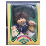 Cabbage Patch Kid - Coleco - Shag - Brown Hair - Brown Eyes - Boy - Dimples & Tongue - Hand Holds - MIB