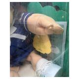 Cabbage Patch Kid - Coleco - Shag - Brown Hair - Brown Eyes - Boy - Dimples & Tongue - Hand Holds - MIB