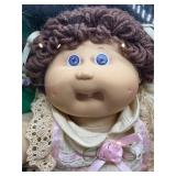 Cabbage Patch Kid - Coleco - 1985 - Double Braided Ponytail - Brown Hair - Violet Eyes - Girl - Dimples & Tooth - MIB