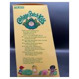 Cabbage Patch Kid - Coleco - 1985 - Double Braided Ponytail - Brown Hair - Violet Eyes - Girl - Dimples & Tooth - MIB