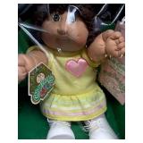 Cabbage Patch Kid - Coleco - 1985 - Double Braided Ponytail - Brown Hair - Brown Eyes - Girl - Dimples - MIB