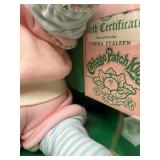 Cabbage Patch Kid - Coleco - 1985 - Loop with Double Ponytail - Blue Eyes - Girl - Dimples & Pacifier - MIB