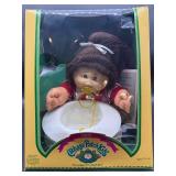 Cabbage Patch Kid - Coleco - 1985 -  Ponytail - Brown Hair - Brown Eyes - Girl - Dimples & Pacifier - MIB