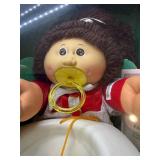 Cabbage Patch Kid - Coleco - 1985 -  Ponytail - Brown Hair - Brown Eyes - Girl - Dimples & Pacifier - MIB