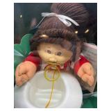 Cabbage Patch Kid - Coleco - 1985 -  Ponytail - Brown Hair - Brown Eyes - Girl - Dimples & Pacifier - MIB