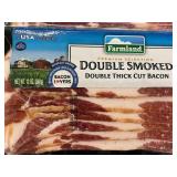 M - Farmland Double Smoked Double Thick Cut Bacon (Lot of 3)