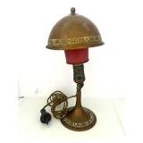 1930's Greist Mfg. Super Adjustable Desk Lamp with Brass Shade