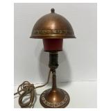1930's Greist Mfg. Super Adjustable Desk Lamp with Brass Shade