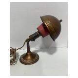 1930's Greist Mfg. Super Adjustable Desk Lamp with Brass Shade