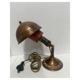 1930's Greist Mfg. Super Adjustable Desk Lamp with Brass Shade