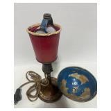 1930's Greist Mfg. Super Adjustable Desk Lamp with Brass Shade