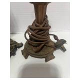 Two Vintage Table Lamp Bases  Metal Brass?