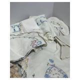 40+ Pieces of Vintage Fancy Work and Embroidered Doilies Etc.