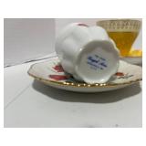 5 Vintage Cups and Saucers; Royal Ann, Royal Grafton, Relco, England