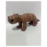 Vintage Earthy Pre Columbian Style Pottery Cat Figurine