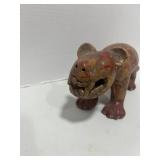 Vintage Earthy Pre Columbian Style Pottery Cat Figurine