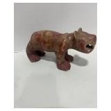 Vintage Earthy Pre Columbian Style Pottery Cat Figurine
