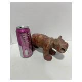Vintage Earthy Pre Columbian Style Pottery Cat Figurine