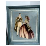 Two Vintage 1950's Watercolor Airbrush Prints by Turner 13' X 12'