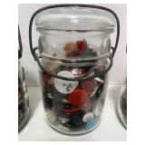 Three Jars of Vintage Buttons. More great jars!