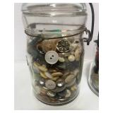 Three Jars of Vintage Buttons. More great jars!