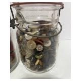 Three Jars of Vintage Buttons. More great jars!