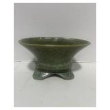 Vintage Brush Pottery Kidney Shaped Planter Speckled Glaze