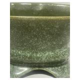 Vintage Brush Pottery Kidney Shaped Planter Speckled Glaze
