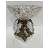 Genuine Monarch Crystal Compote Bowl Made in West Germany