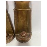 Vintage Gold Gilded Chalkware Wall Sconces