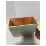 Vintage Covina Planter, Royal Copley Planter and Weller Base