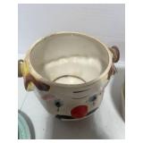 1940's Lipper and Mann Ceramic Clown Cookie Jar and Italian Pitcher