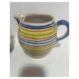 1940's Lipper and Mann Ceramic Clown Cookie Jar and Italian Pitcher